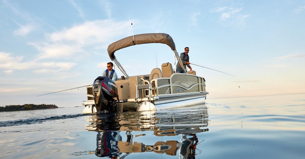 premier pontoon boats The Cast-a-Way will hook anglers looking for pontoons of a fishier nature.