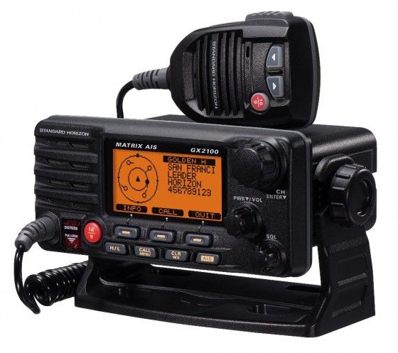 standard horizon gps vhf radio