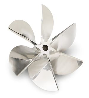 Hering offers forged or cast propellers with as many as six blades.