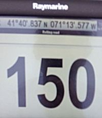 The 52-footer reached 150 mph in testing, as recorded on its GPS monitor.