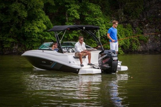 verado outboard on sea ray sundeck