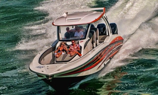 In a center console such as the MTI 42 V, occupants not behind the console are exposed to the elements, but the experience is far more immediate.