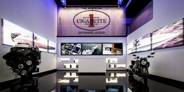 Cigarette Racing Team’s facility in Opa-Locka, Fla., is the most upscale production plant in the high-performance boating world.