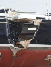 damaged boat