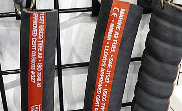 Hose constantly occupied by fuel is rated different from vent or fuel-fill hose.