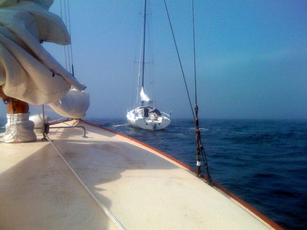 Sailboats can tow other boats too, as long as they have adequate cleats and horsepower.