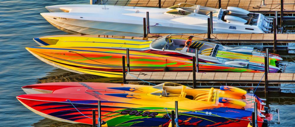 Catamarans are a big draw for those who value speed above all else in a go-fast boat. Turning a high-performance catamaran isn’t rocket science, but it does take proper technique gained through expert training. Photo by <a href="https://www.flickr.com/photos/jay2boat/sets/">Jay Nichols/Naples Image</a>