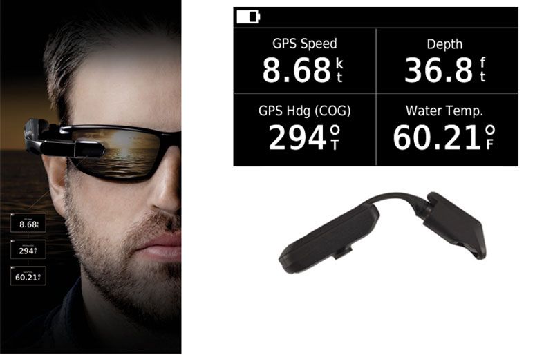 Feel like The Terminator at the helm, with a Garmin Nautix heads-up display clipped to your sunglasses.