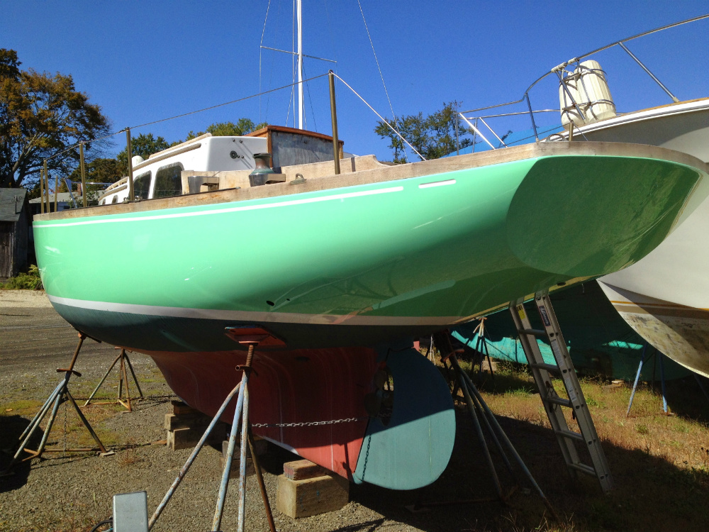 Repainting your topsides is a big project, but at least it will give you a palette of colors. All photos: Doug Logan.