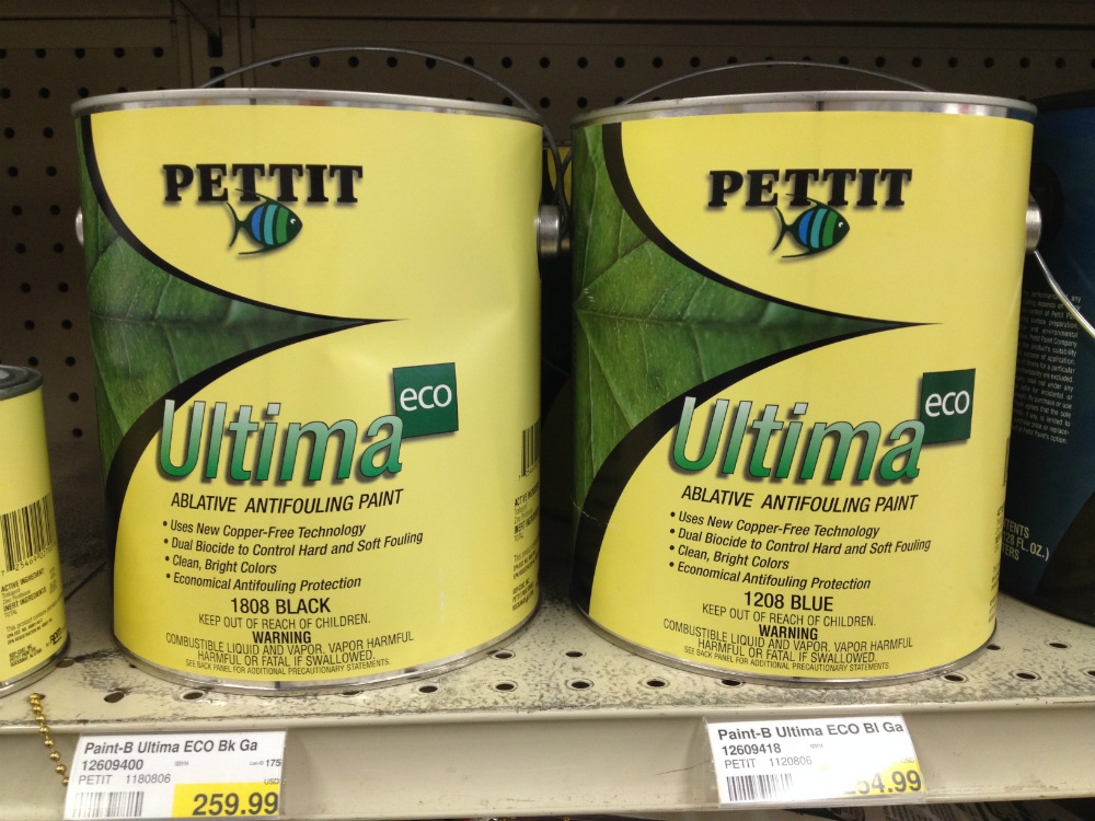 There are dozens of bottom paints on the market, most still with copper as the active ingredient. But as copper comes under increasing pressure as a biocide, new non-copper-based paints like Pettit's Ultima ECO and zinc omadine-based ePaints are coming to the forefront.