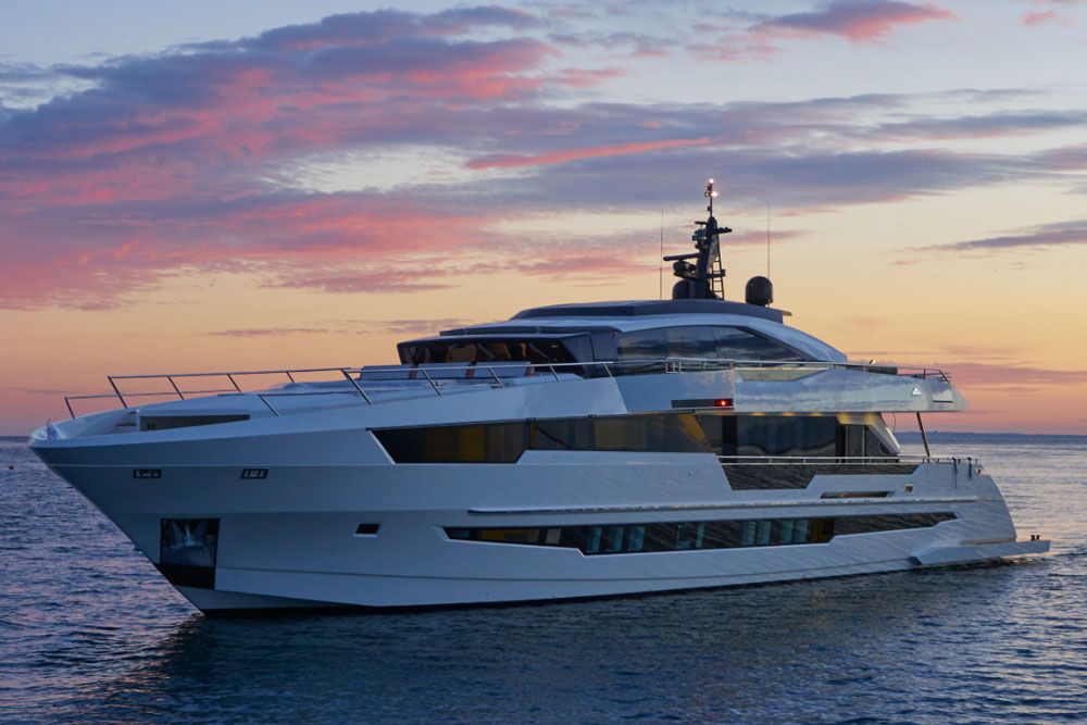 The Astondoa Century profile shows off a unique combination flybridge/front bridge where guests and crew intermingle–a relatively new approach in the world of superyachts. Three decks, each with intimate social areas, ensure that even 15 overnight guests will never feel like a crowd.