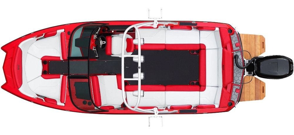 The outboard may change the dynamics of the stern, but generally speaking, inside the cockpit the NXT20 Global is exactly what you’d expect to see from MasterCraft.