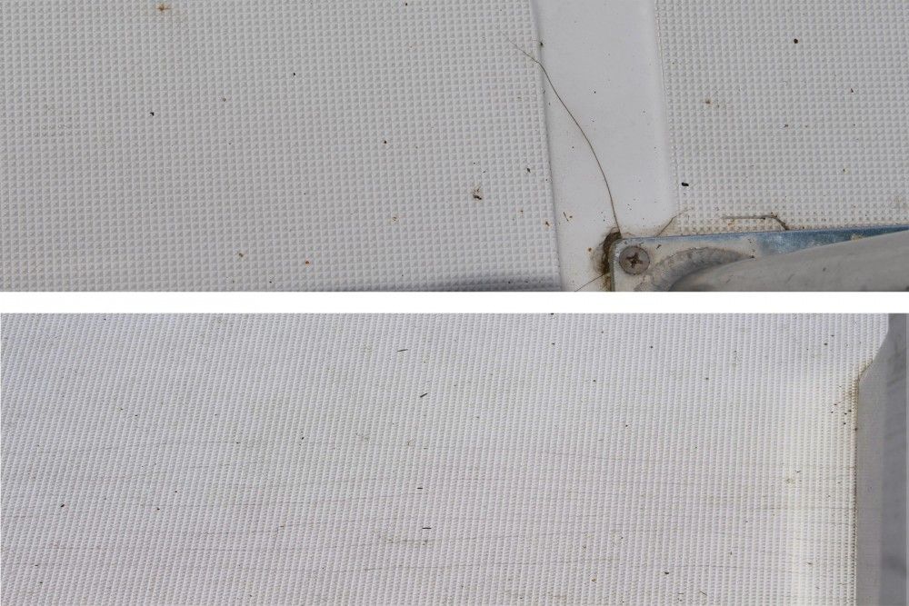 The deck on this 22’ Galcier Bay is pushing 20 years, and has seen better days. Improving it could have a significant impact on the boat’s looks, but more importantly, on comfort-level as well.