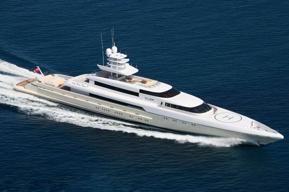 Sergei Brin, a co-founder of Google, reportedly owns the 240-foot Hanseatic Marine Dragonfly, which originally launched as Silver Zwei.