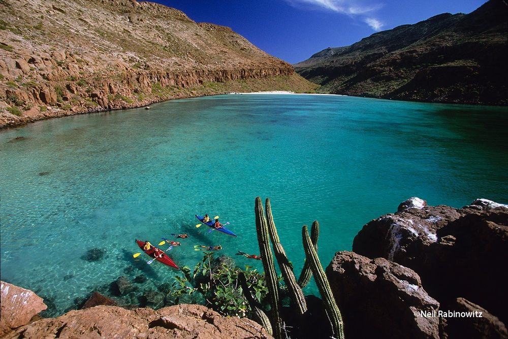 Espiritu-Santo bay on Sea of Cortez