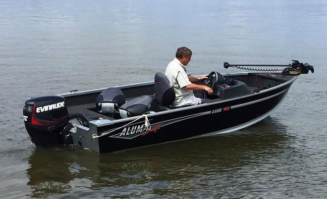The 16’ long AlumaCraft we ran the 60 H.O. on was a small load, for the big torque and power this two-stroke outboard delivers.