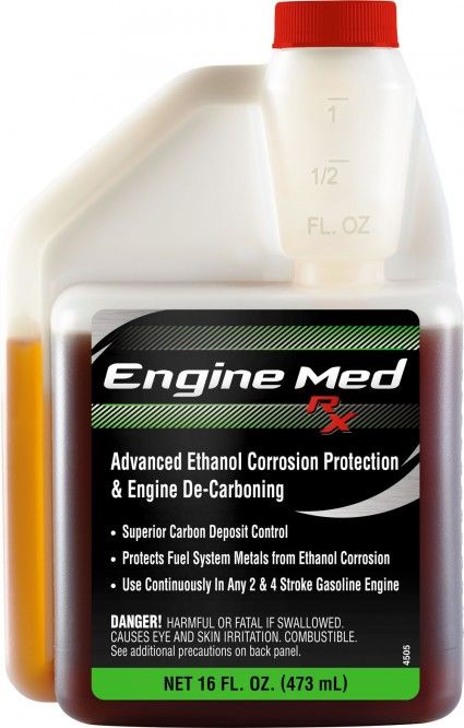 The corrosion inhibitors in Engine Med RX also fight the negative effects of sulfate salts found in ethanol-enhanced gasoline and ocean water salt, which corrode the metals in the fuel system.