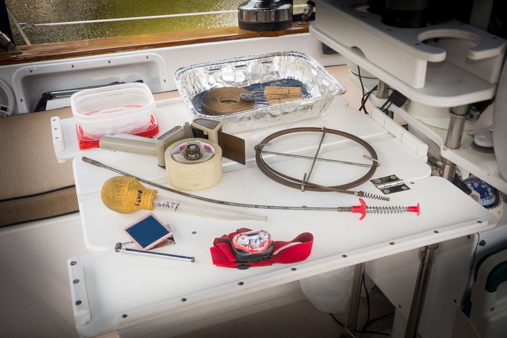 This may not look like the usual contents of a boater’s tool bag, but trust us, all of these items will come in quite handy aboard your boat.