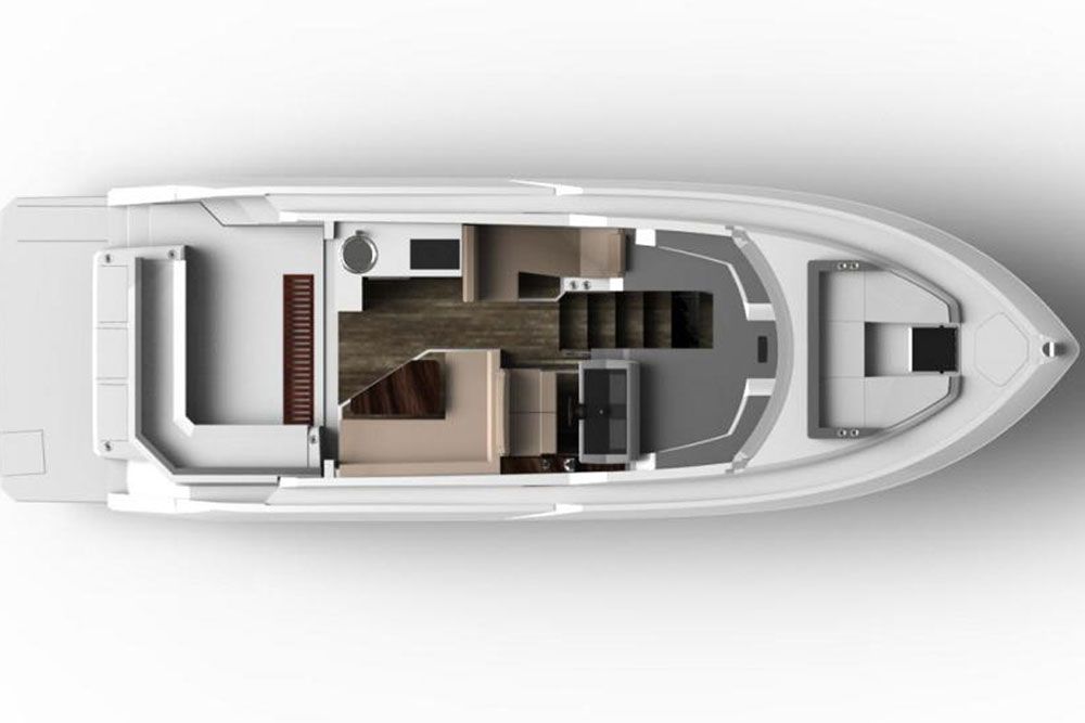 The Cruisers Cantius 42 certainly shares many traits with its Cantius brethren, but the layout has some features that are quite unique, too.