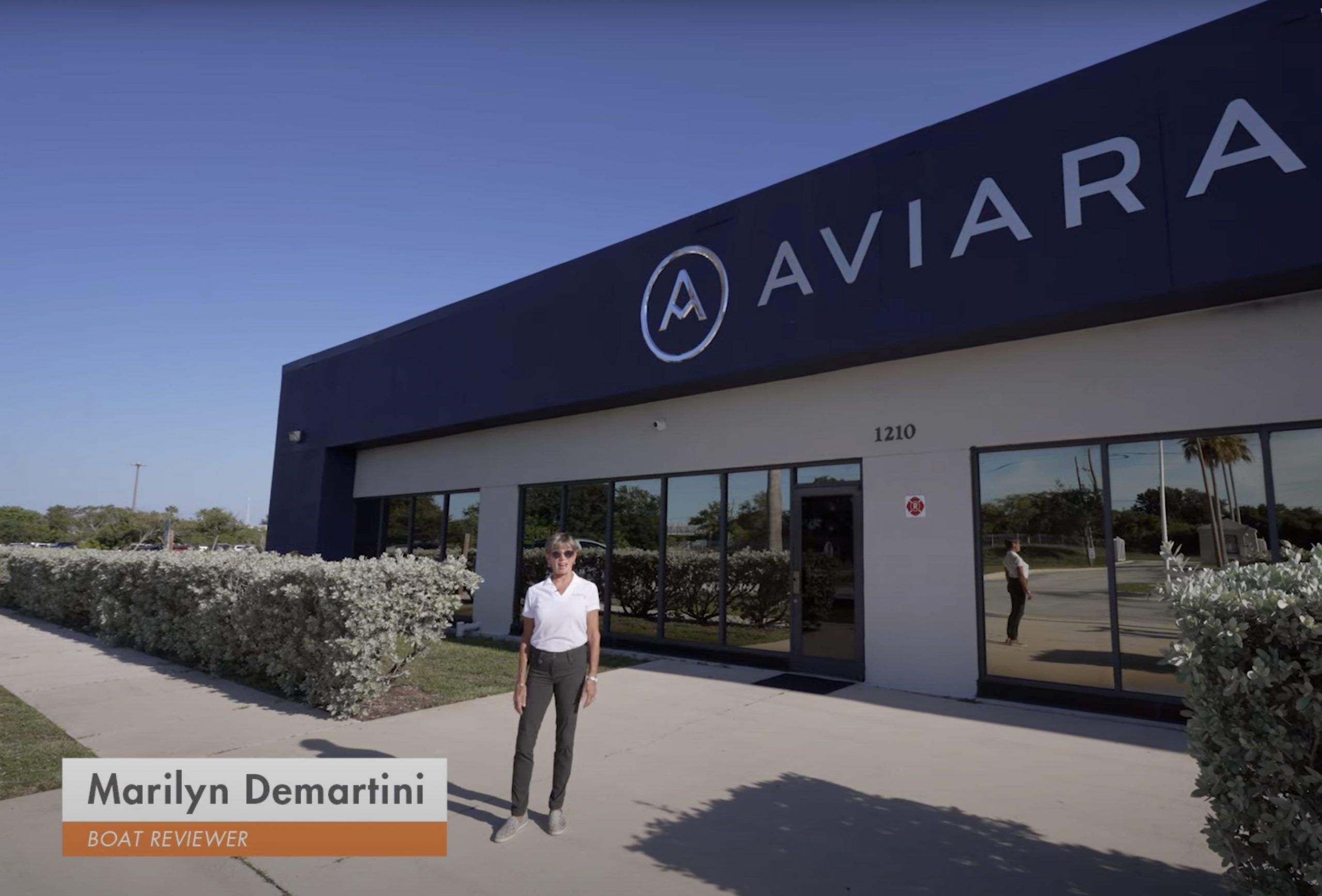 Marilyn DeMartini At Aviara Boats Manufacturing Facility.