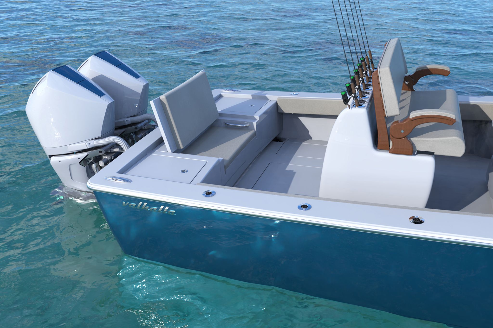 Fishing features on the Valhalla V-29.