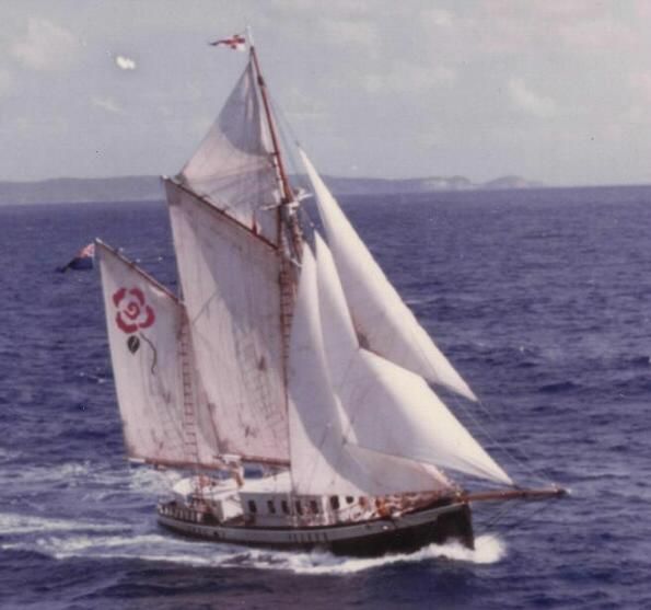 Rosa, a 110-foot ketch in 1979-1983