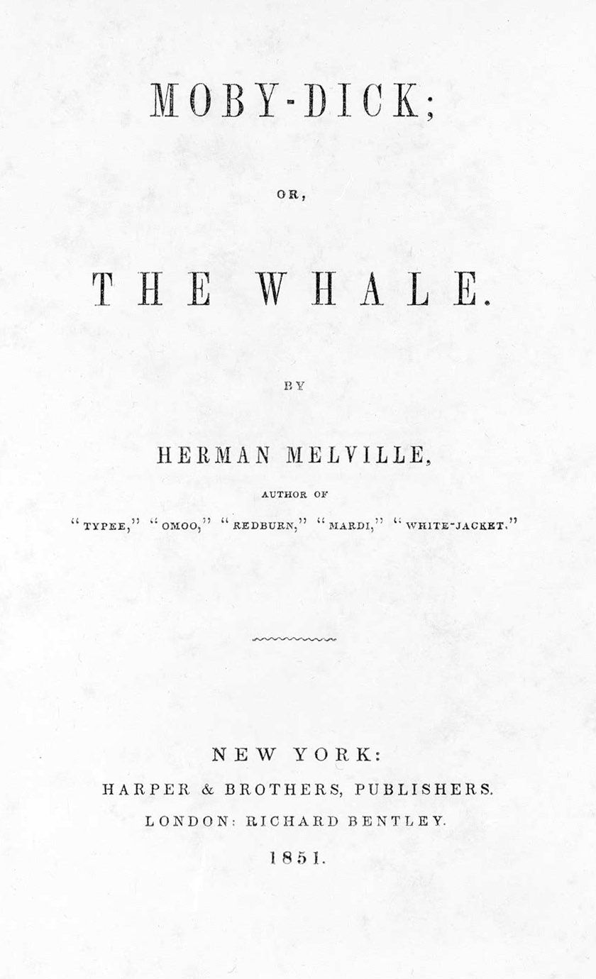 Moby Dick by Herman Melville. Image: Public Domain, source: Beinecke Library, Yale University.