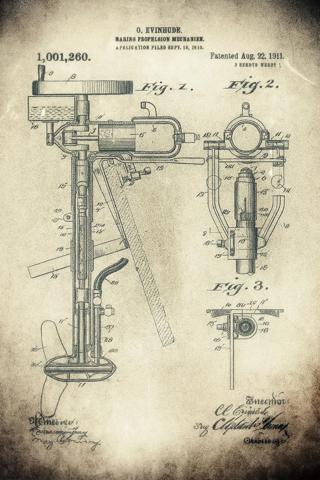First Evinrude Engine, Image by VÉHICULE