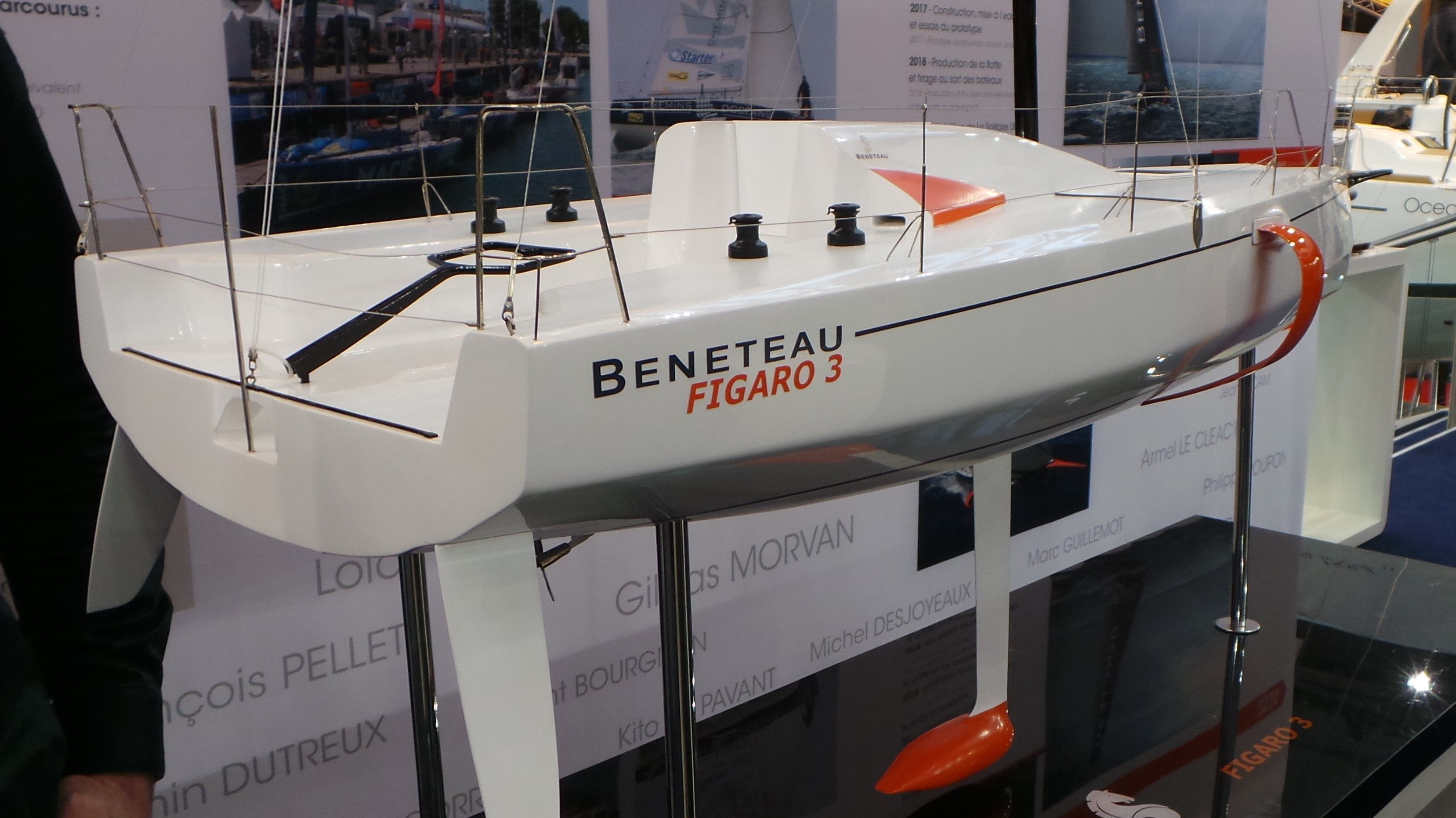 Vorerst nur als Modell zu sehen, aber kommenden Sommer schon auf See: Figaro 3 von Beneteau. Foto: YACHT/Y. Kethers