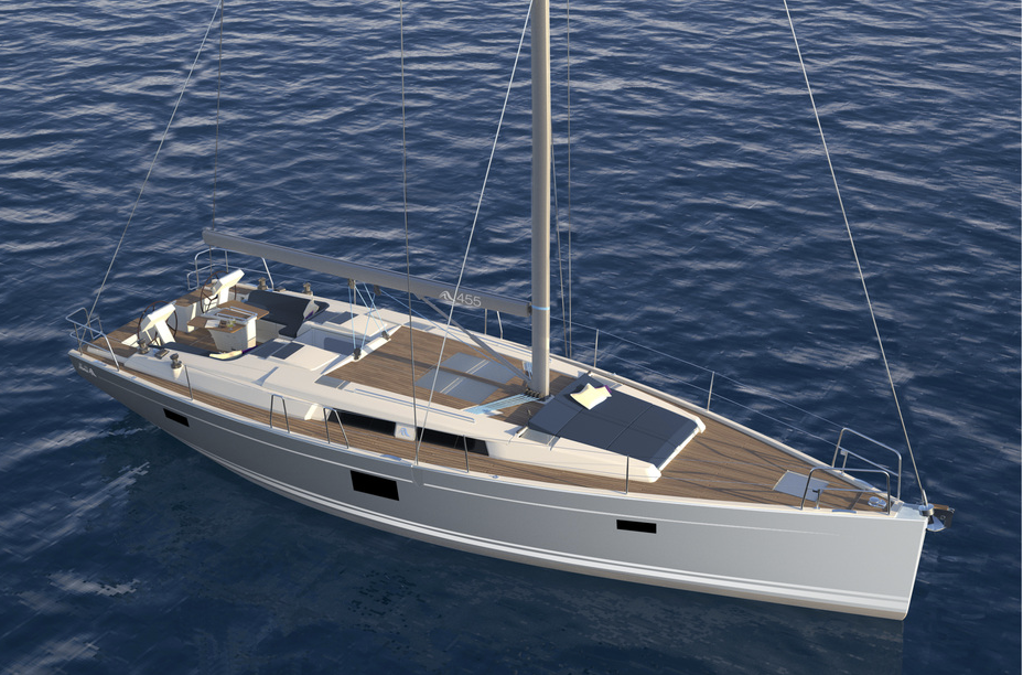 Neue Hanse 455: Größere Fenster, mehr Luken und die Möglickeit für einen Sonnenliege auf dem Vorschiff