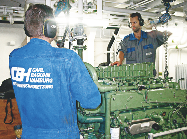 Die Techniker von CBH am Werk