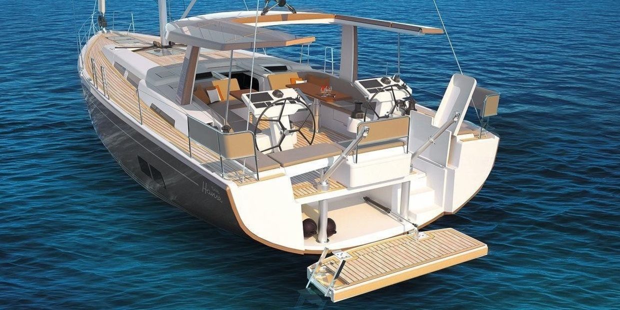 Die neue Hanse 548 weist einige Details der großen Modelle auf.