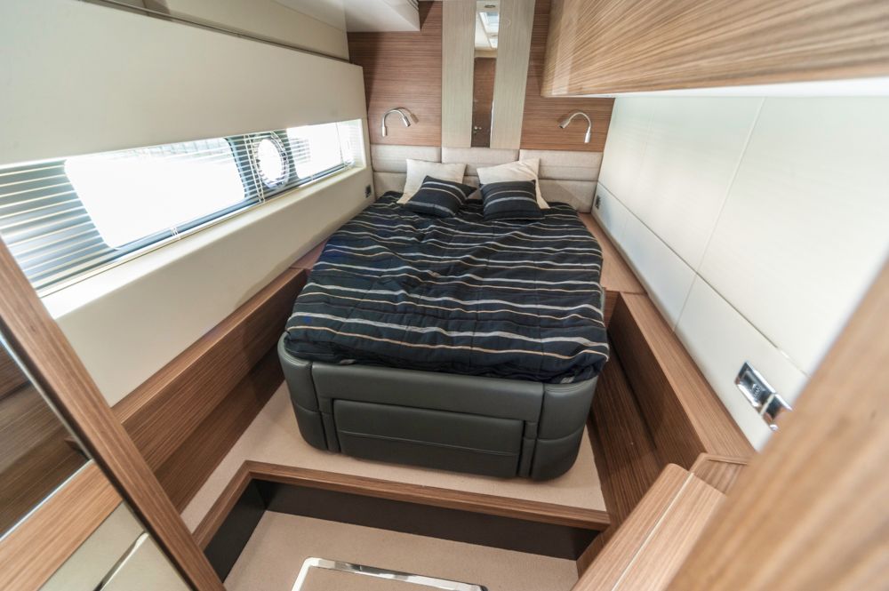 Luxuriöse Eignersuite im Vorschiff. Foto: boats.com/Dieter Wanke