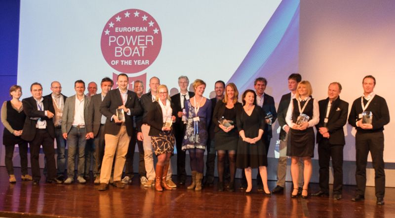 Die Vertreter der siegreichen Werften der PBOTY Awards