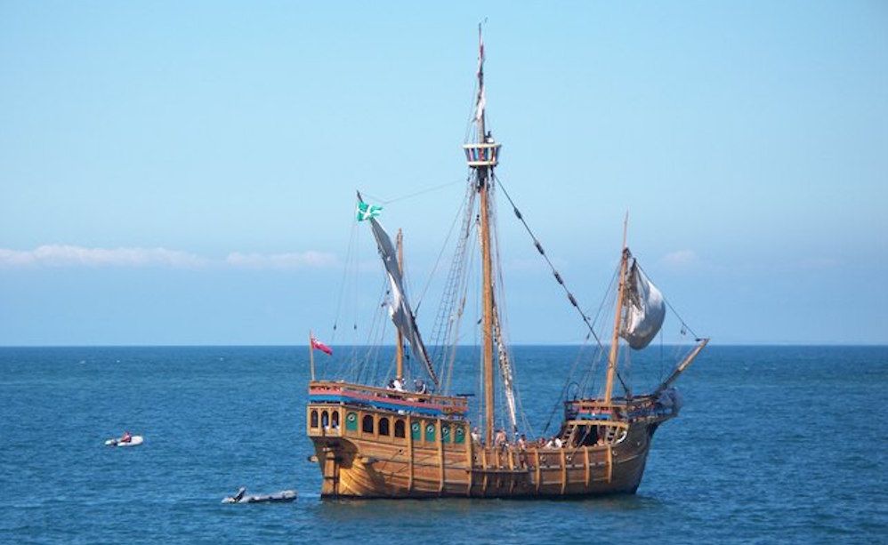 Die Nachbildung der Mathew, das erste englische Schiff, das die Ostküste Nordamerikas anlief. Foto: Mike Edwards / www.geograph.org.uk
