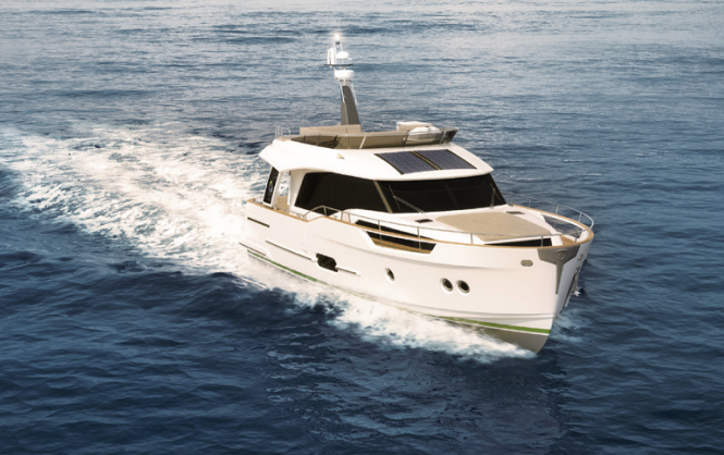 Greenline 48 Hybrid it Flybridge, Solaranlage und diesel-elektrischem Hybrid-Antrieb