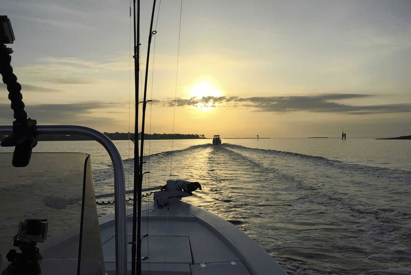 Sonnenuntergang am Wasser: einer der schönsten Momente, besonders dann wenn alles funktioniert.