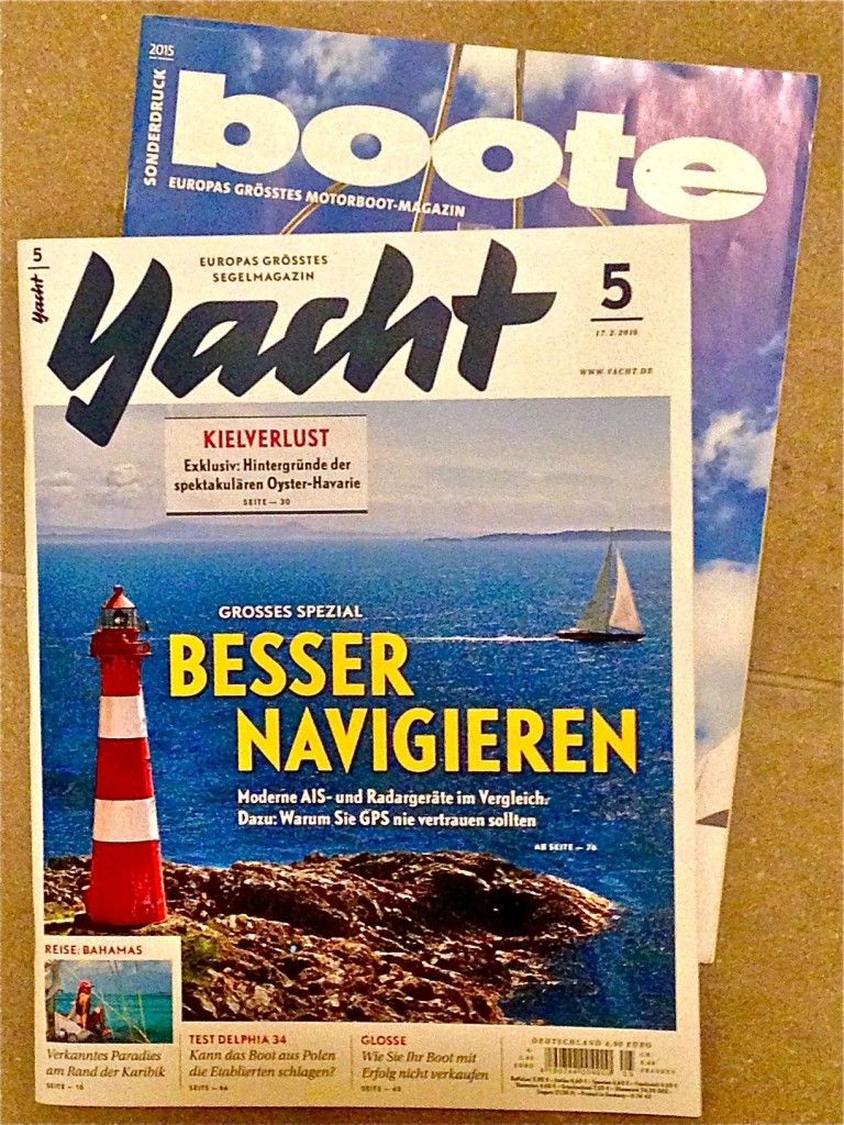 Zwei Wassersportmagazine des Klasing-Verlags