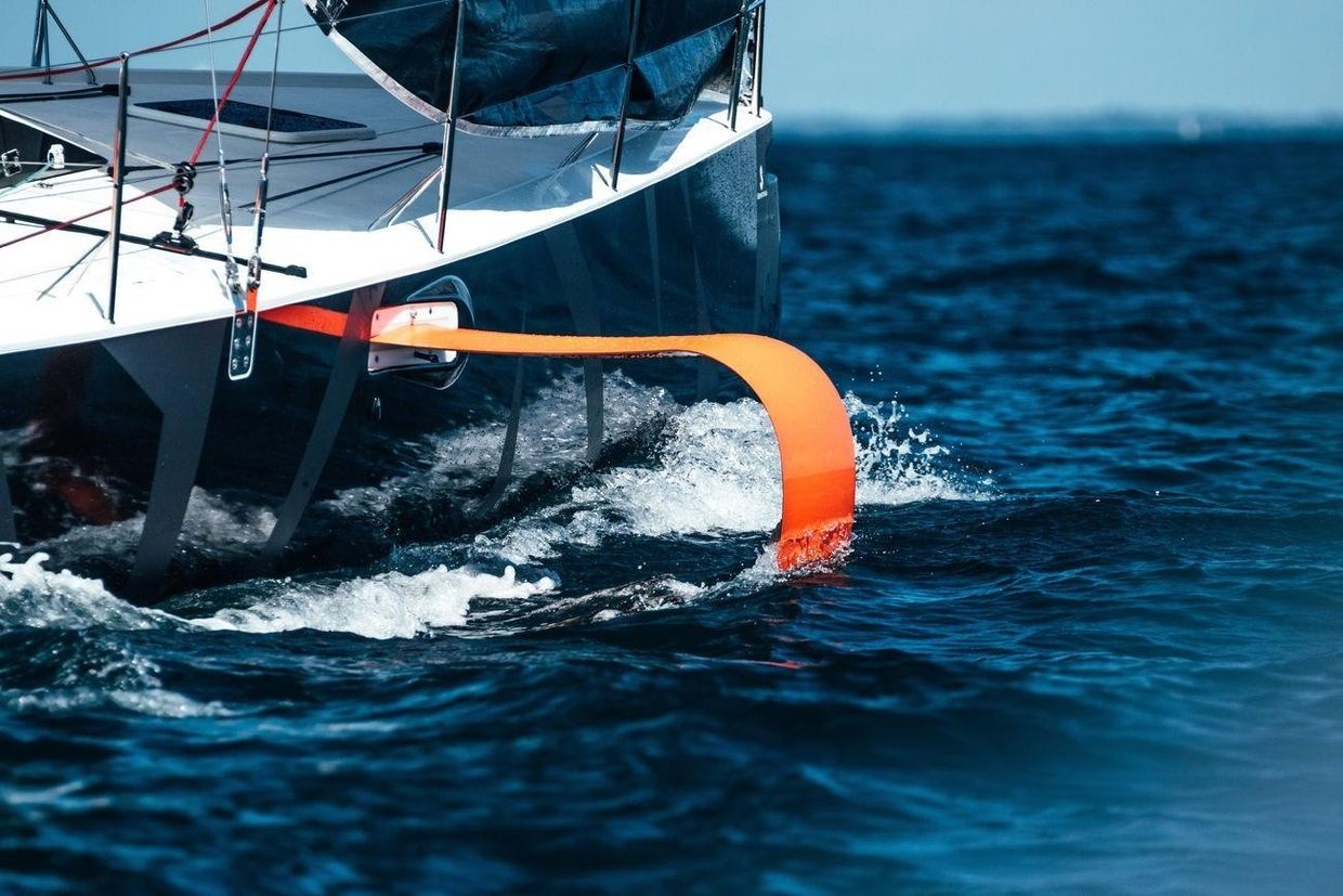 Foils von oben: Die Tragflächen der neuen Beneteau Figaro 3 Foto: Beneteau/Jean-Baptiste d'Enqui