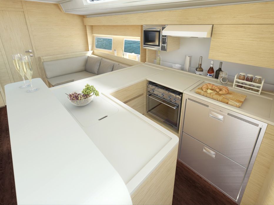 Hanse 588: Neu gestaltete Pantry