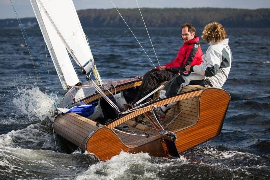 Neues Gleitfahrzeug: Die Jolle Karu, die dem Piraten nachfolgen soll. Foto: YACHT/B.Scheurer