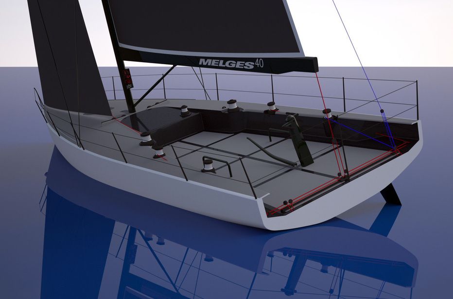 Schon bei wenig flott: Bei 10 Knoten wahrem Wind soll die Melges 40 bergauf fast 8 Knoten Speed machen.
