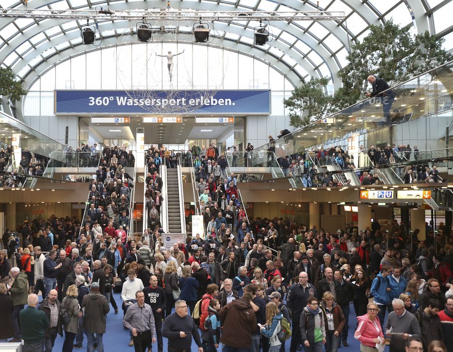 Der Andrang war groß bei der boot 2016 in Düsseldorf.