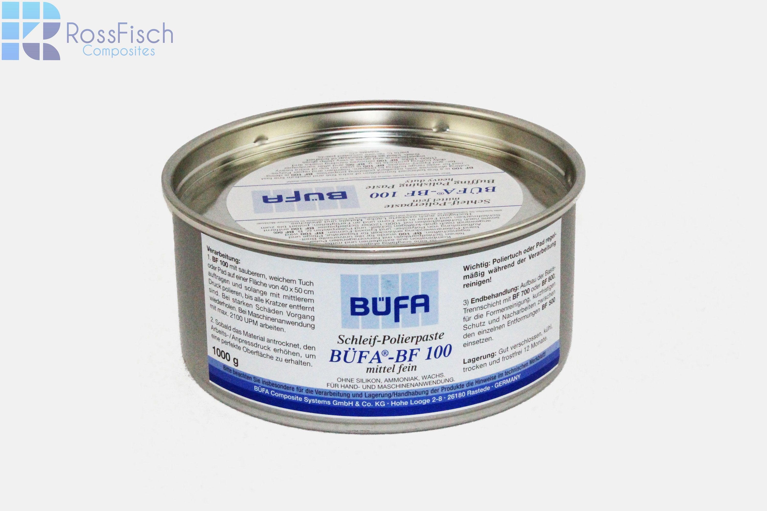 Ein handelsübliches Produkt für das Kombinieren von Abtrag und Politur beim Oberflächenfinish