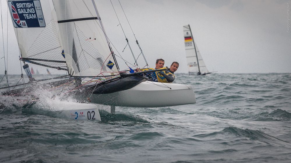 Campeonato de Europa de Nacra 17 Ben Saxton y Nicola Groves