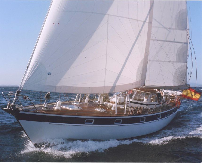 Limpiar las velas - Hallberg-Rassy 1985