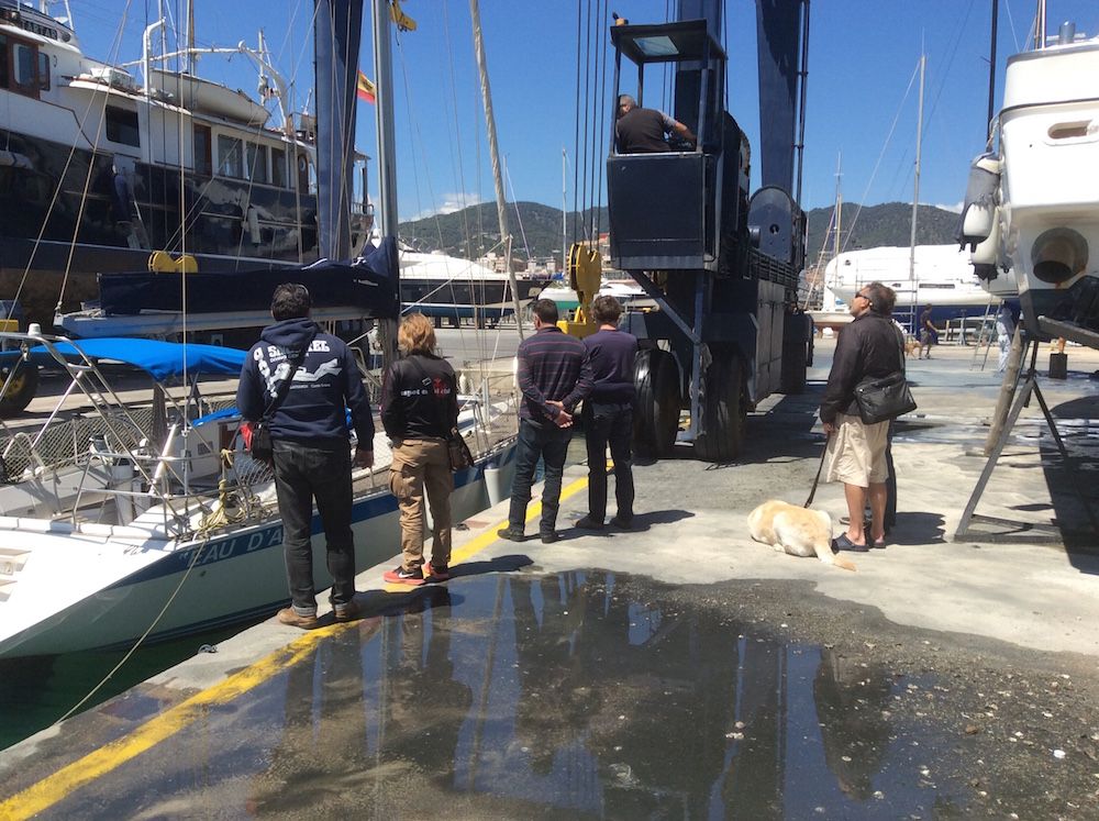 suspensión del barco