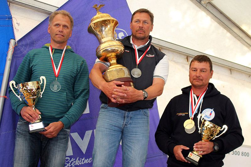 Campeonato del Mundo Master Finn podio 2014 Sopot