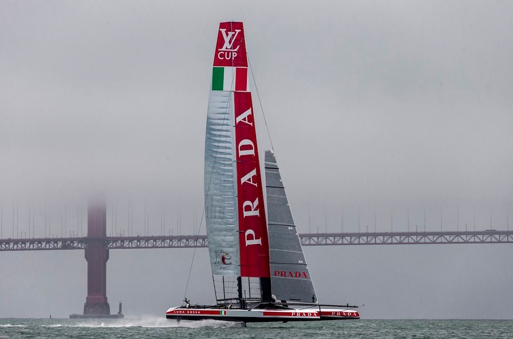 El Luna Rossa en San Francisco, julio 2013, durante la Louis Vuitton Cup. Foto: Luna Rossa/Carlo Borlenghi