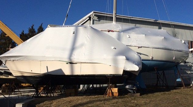 Barcos retractilados